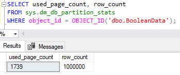 Page count after adding more columns