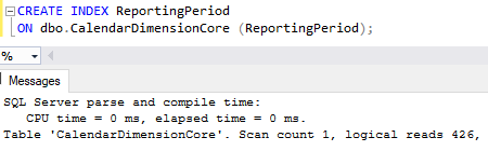 Creating an index on partitioned data
