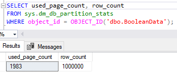 Number of pages needed for 9 bit fields