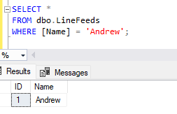 Successful query even when the input file contains a carriage return
