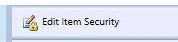 Reporting Services Security dialog where inheritance is still in tact, showing the option to Edit Item Security